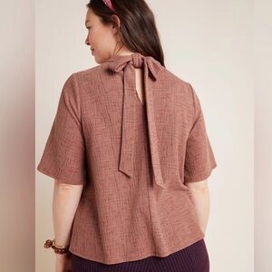 Anthropologie Current Air Textured Tie-Back Top – XLP